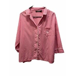 Lauren Ralph Lauren Pajama Top Size L Cozy Sleepy‎ Preppy Comfy